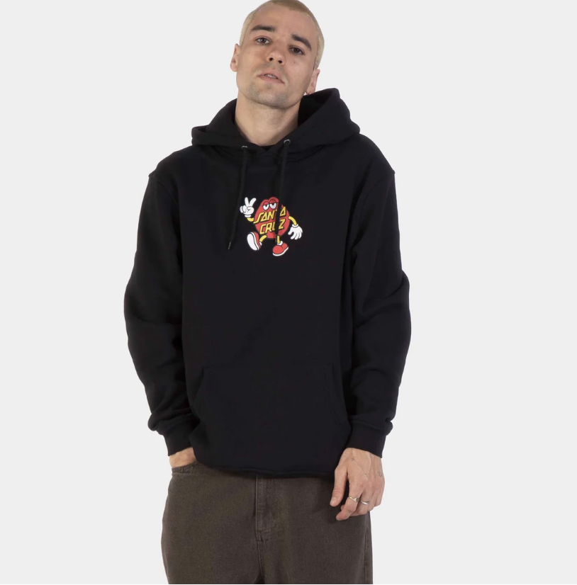Sudadera Santa Cruz Dot Guy Front Hood - Black