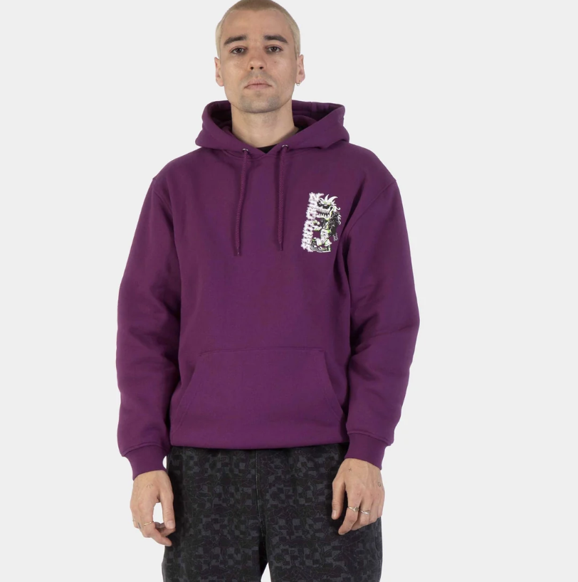 Sudadera con Capucha Santa Cruz Punk Gremlin - Fresh Purple