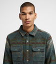 Camisa Rvca Dayshift Blanket Flannel - Hunter Green
