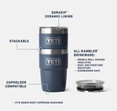 Vaso Apilable Yeti Rambler 8 oz (236 ml) - Stag Red