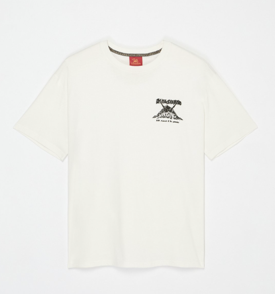 Camiseta Quiksilver Bob Marley Uprising - Snow White