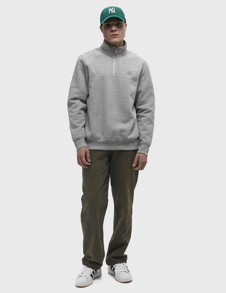 Sudadera con Media Cremallera Dickies Oakport - Whitecap Grey