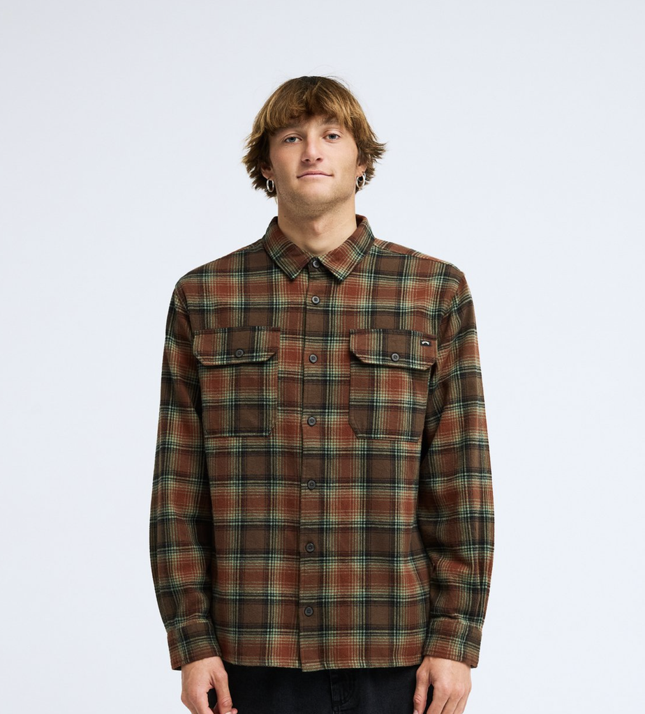 Camisa Billabong Offshore Flannel - Dark Cedar