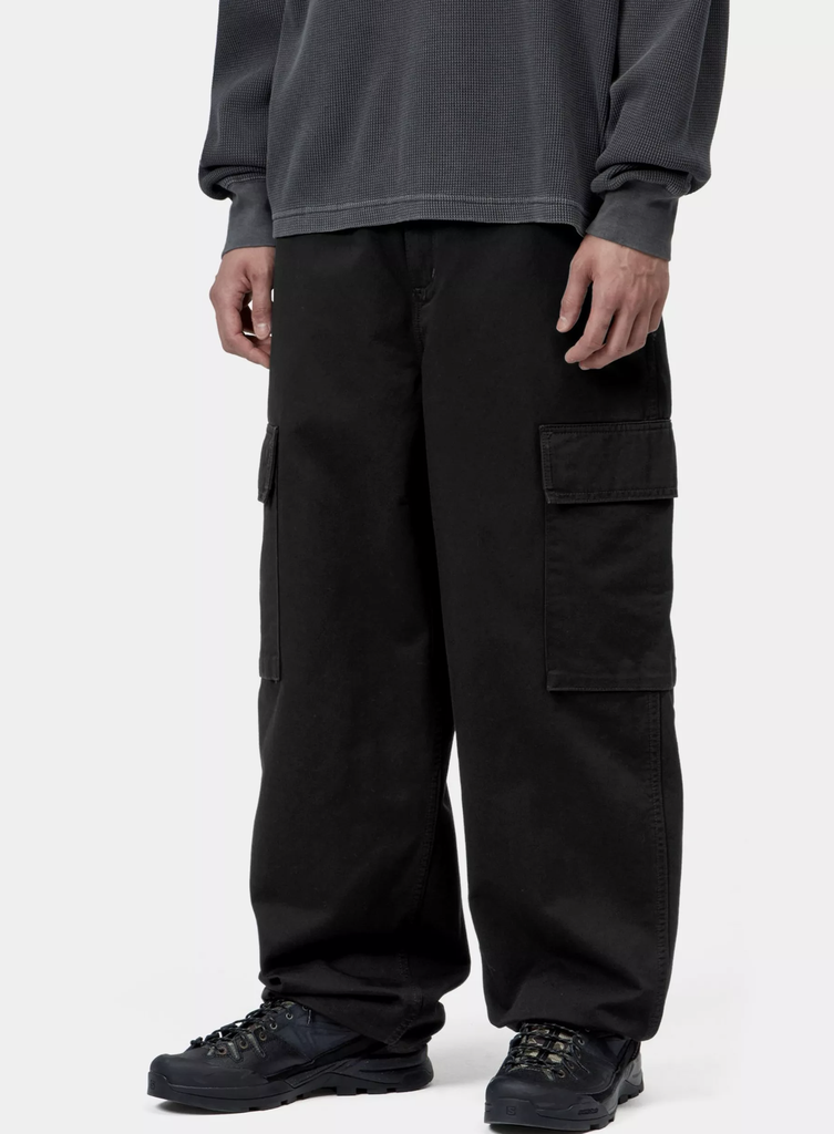 Pantalón Cargo Carhartt Kade - Black, Stone washed