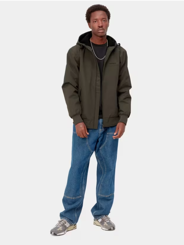Chaqueta cortavientos Carhartt Hooded Sail Jacket - Cypress/Black