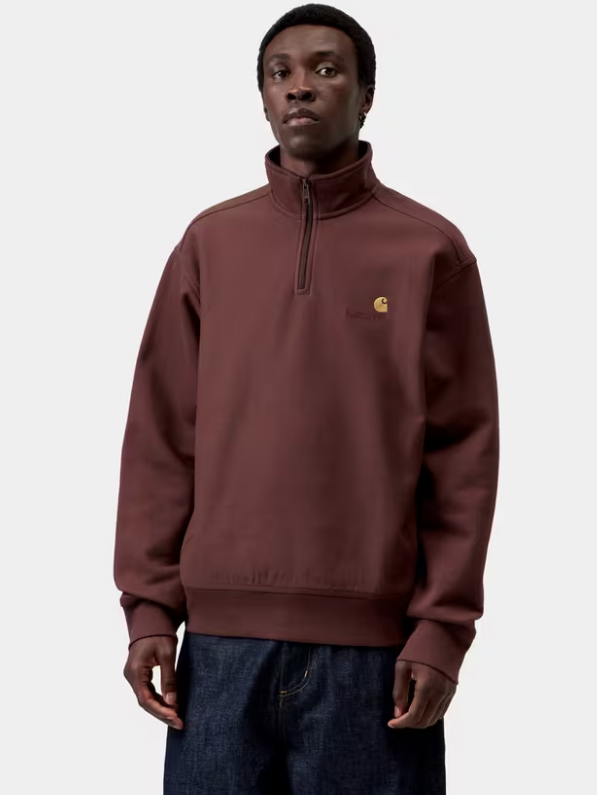 Sudadera Sin Capucha Con Cremallera Carhartt WIP American Script - Amarone