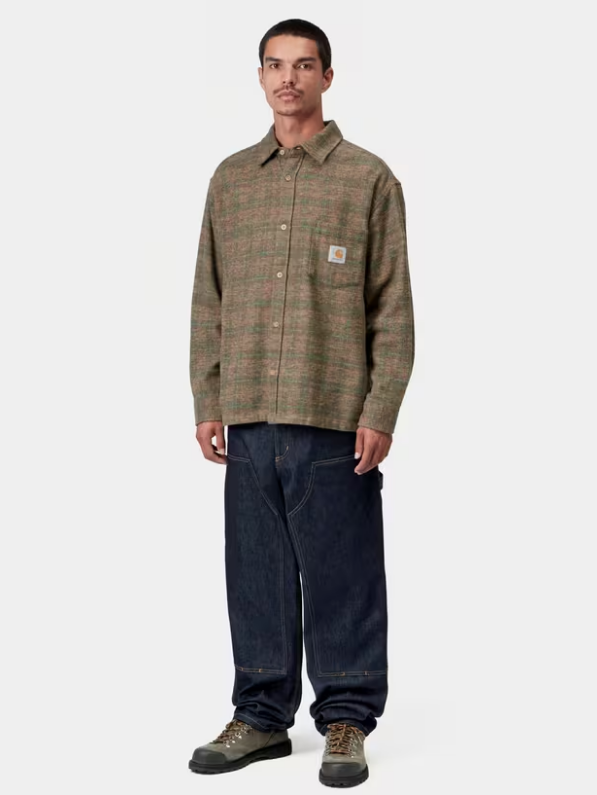 Camisa Carhartt WIP Bagley L/S - Bagley Check, Hamilton Brown