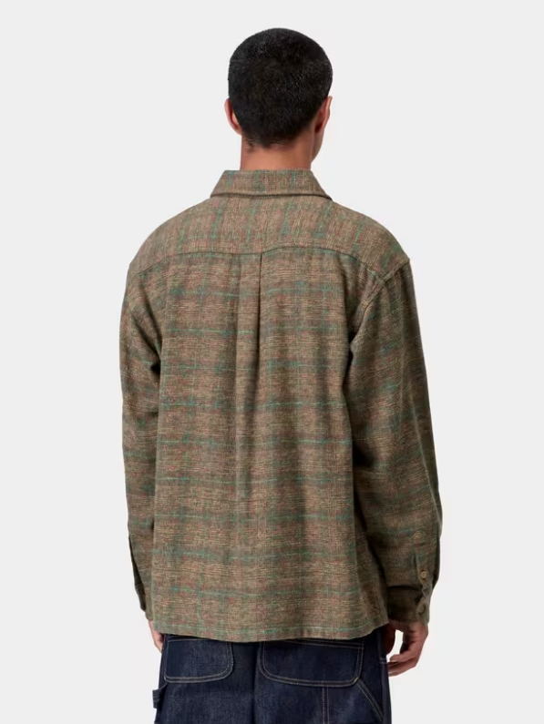 Camisa Carhartt WIP Bagley L/S - Bagley Check, Hamilton Brown