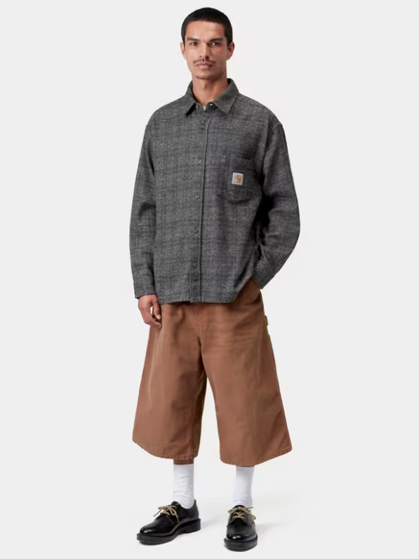 Camisa Carhartt WIP Bagley L/S - Bagley Check, Black