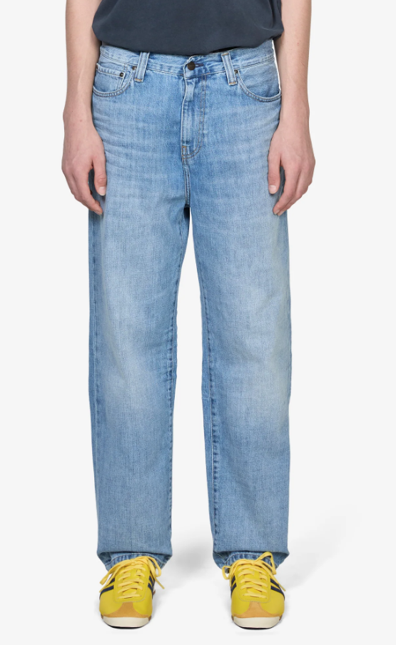 Pantalón Carhartt WIP Aaron - Blue,  Burst Washed