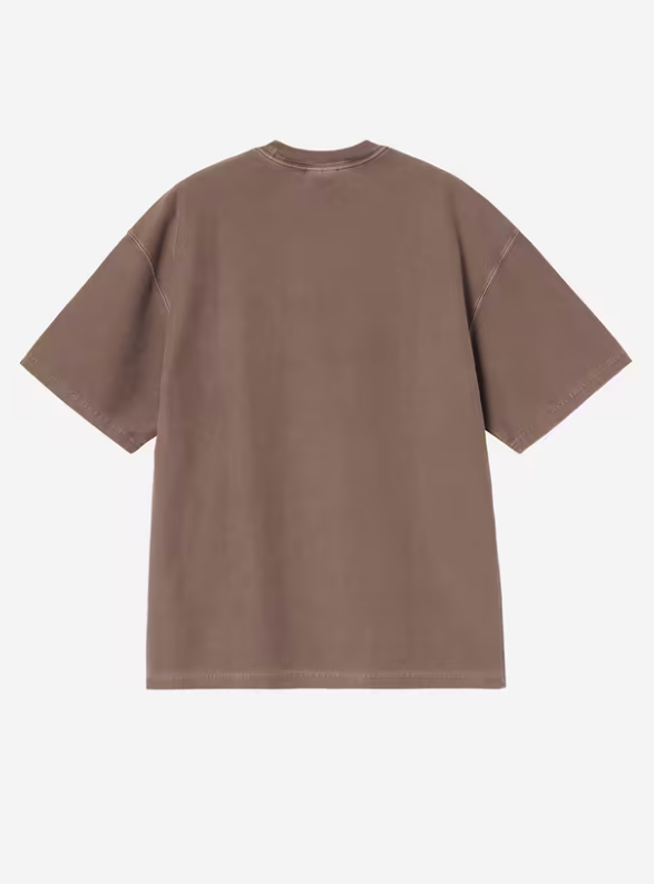 Camiseta Carhartt WIP S/S Loose Pocket - Tobacco , Garment Dyed