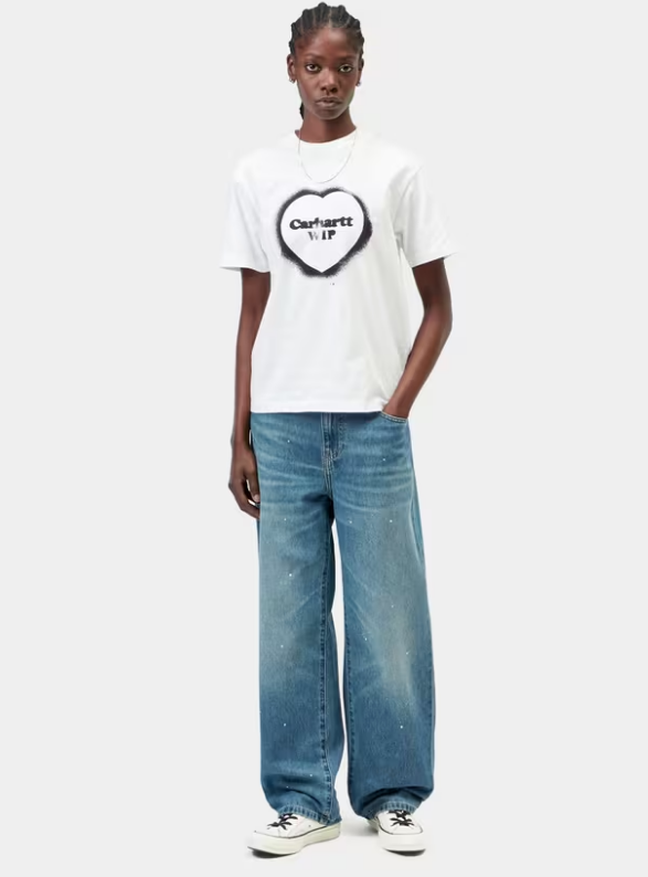 Camiseta Carhartt WIP W' S/S Spray Heart - White