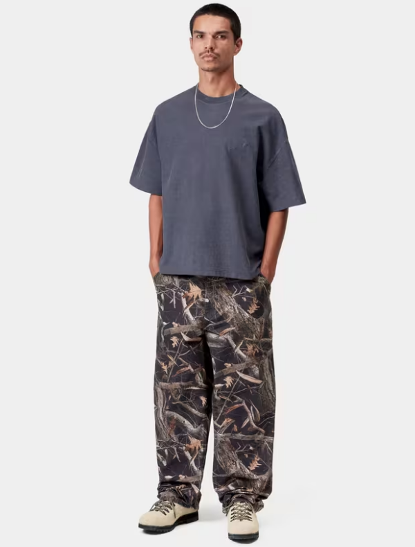 Camiseta Carhartt WIP S/S Lambert - Dark Navy, Moon Wash