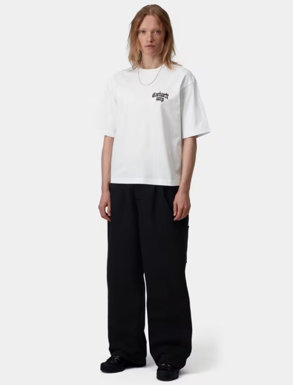 Camiseta Carhartt W' S/S Blackletter - White