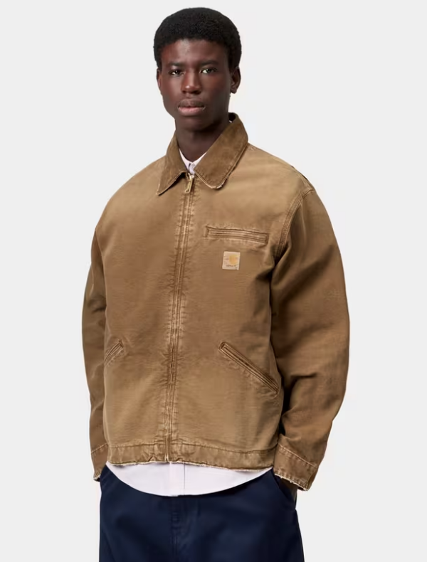 Chaqueta Carhartt WIP OG Detroit - Hamilton Brown / Hamilton Brown, Destroy wash