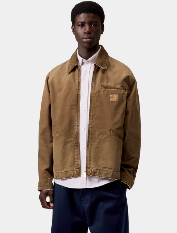Chaqueta Carhartt WIP OG Detroit - Hamilton Brown / Hamilton Brown, Destroy wash