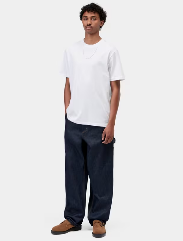 Camiseta Carhartt WIP Standard Crew - White + White (Pack de 2)
