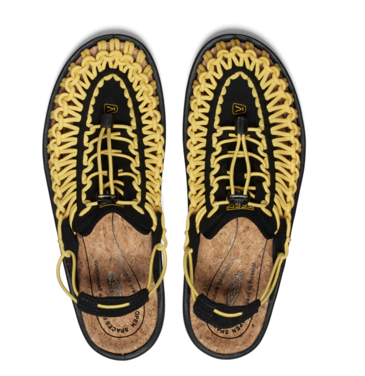 Sandalias Keen Uneek II Convertible - Black/Keen Yellow