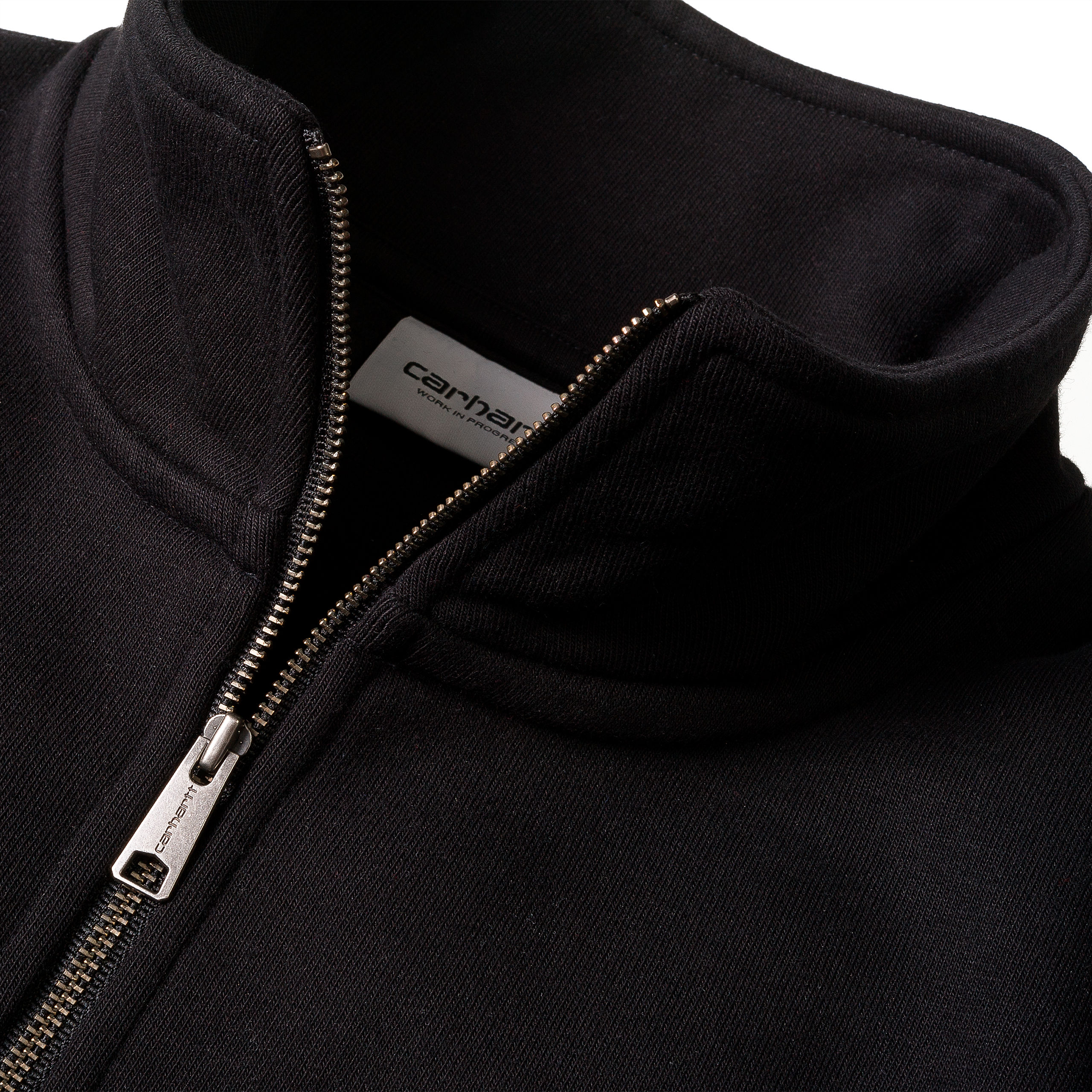 Sudadera con Media Cremallera Chase Neck Zip - Black/Gold