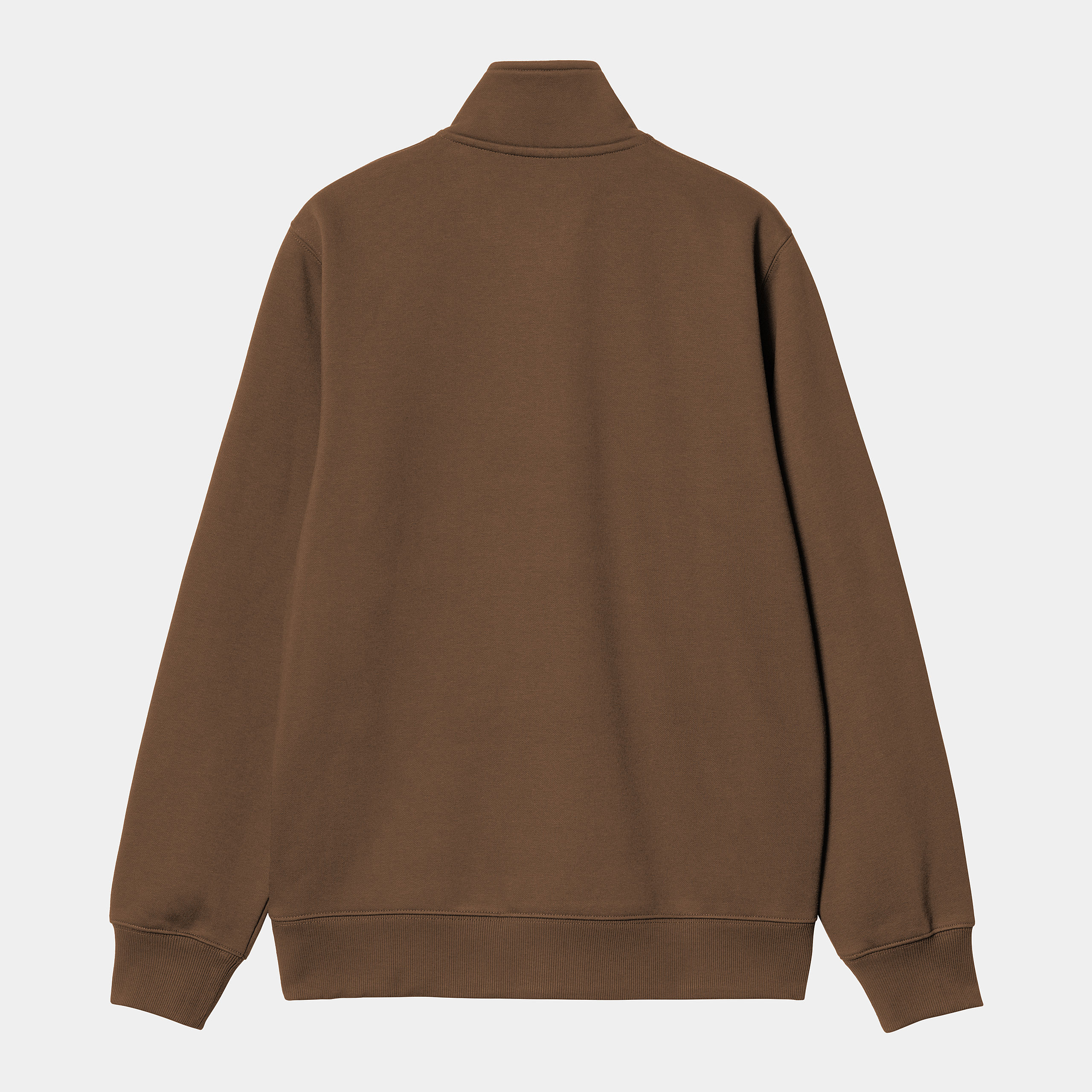 Sudadera con Media Cremallera Chase Neck Zip - Chocolate/Gold