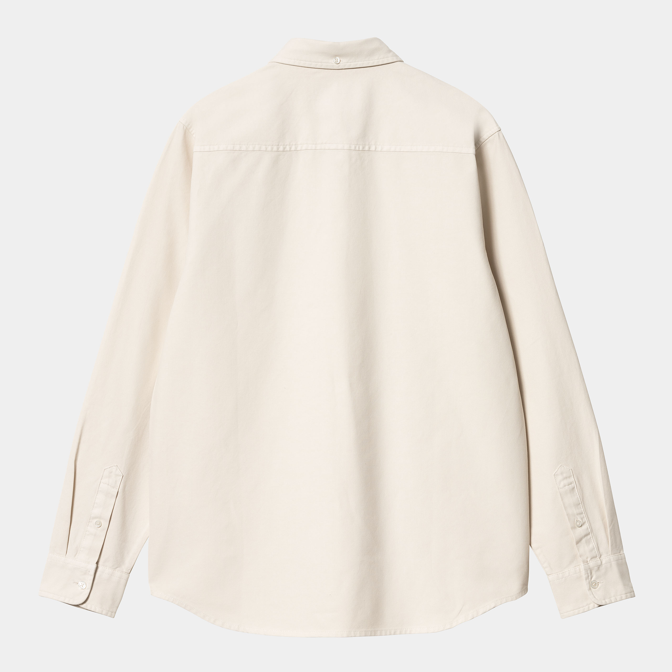 Camisa Carhartt WIP L/S Bolton - Moonbeam (Garment Dyed)
