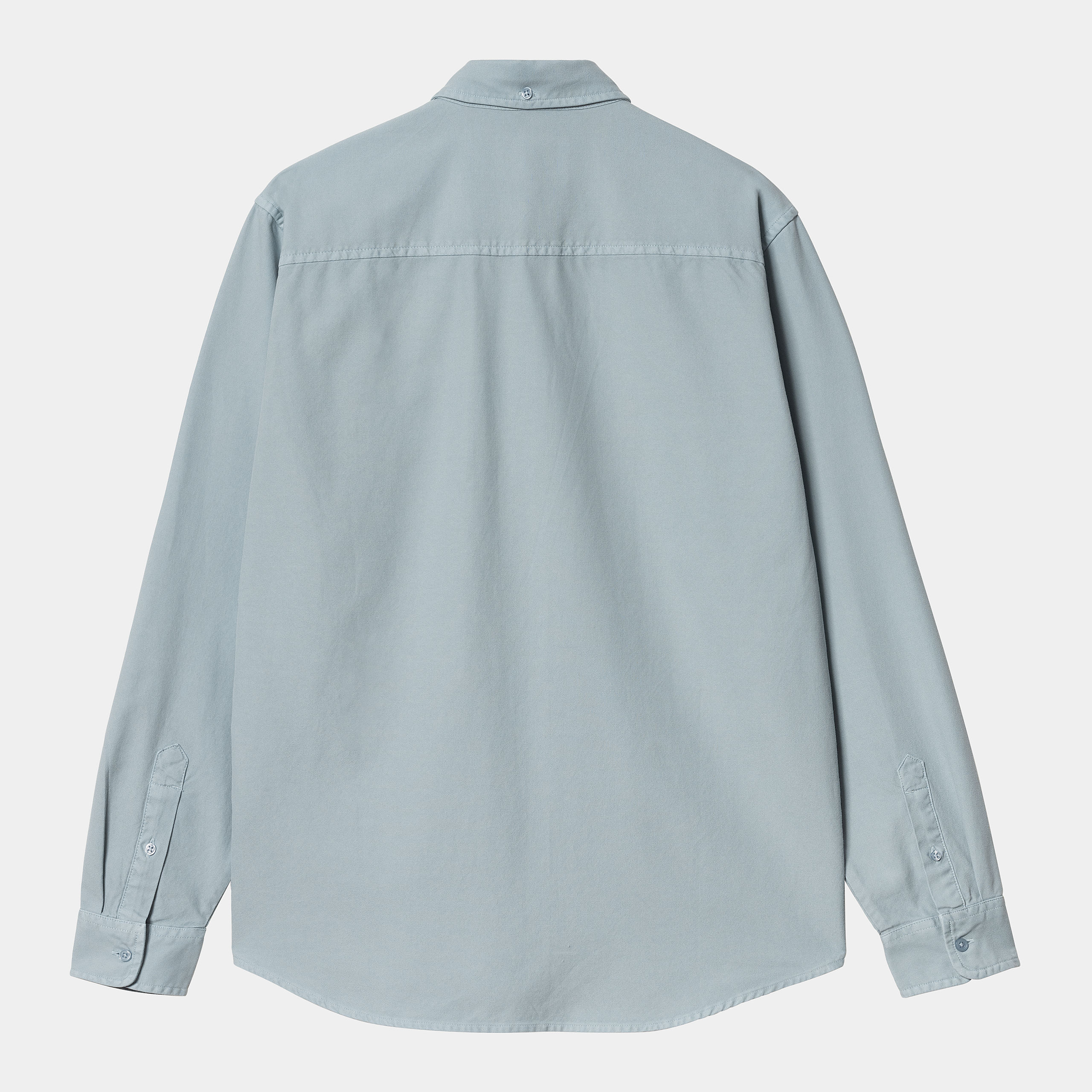 Camisa Carhartt WIP L/S Bolton - Dusty Ice (Garment Dyed)