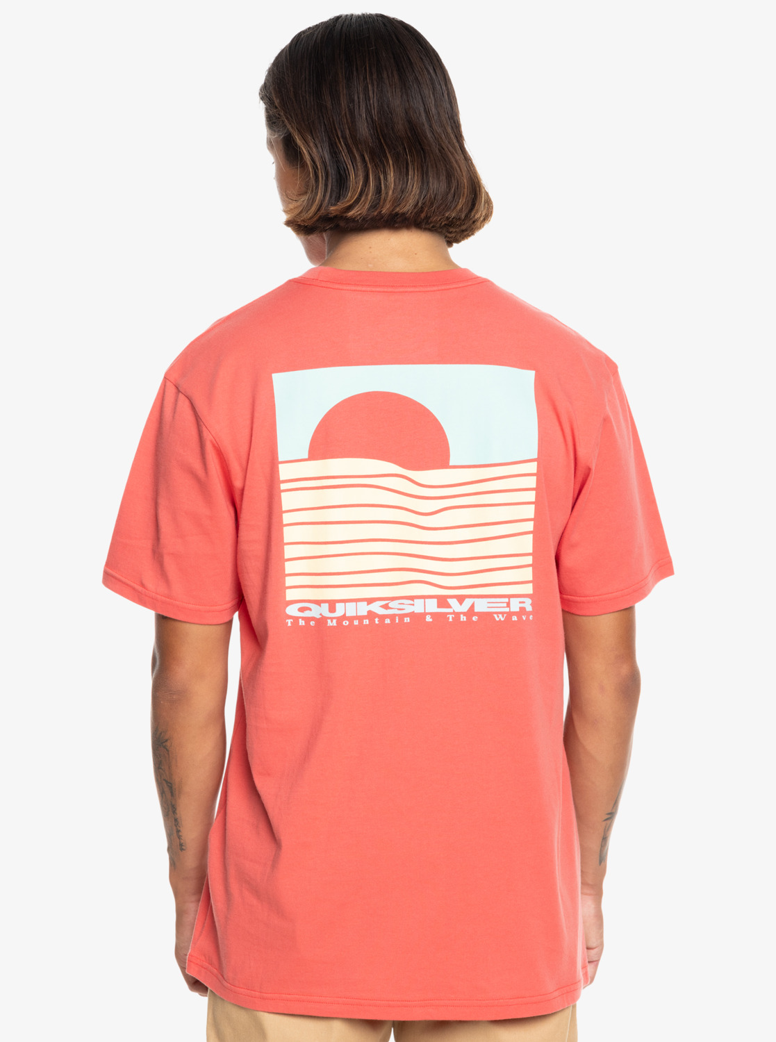Camiseta Quiksilver Eye On Horizon - Spiced Coral (MLH0)