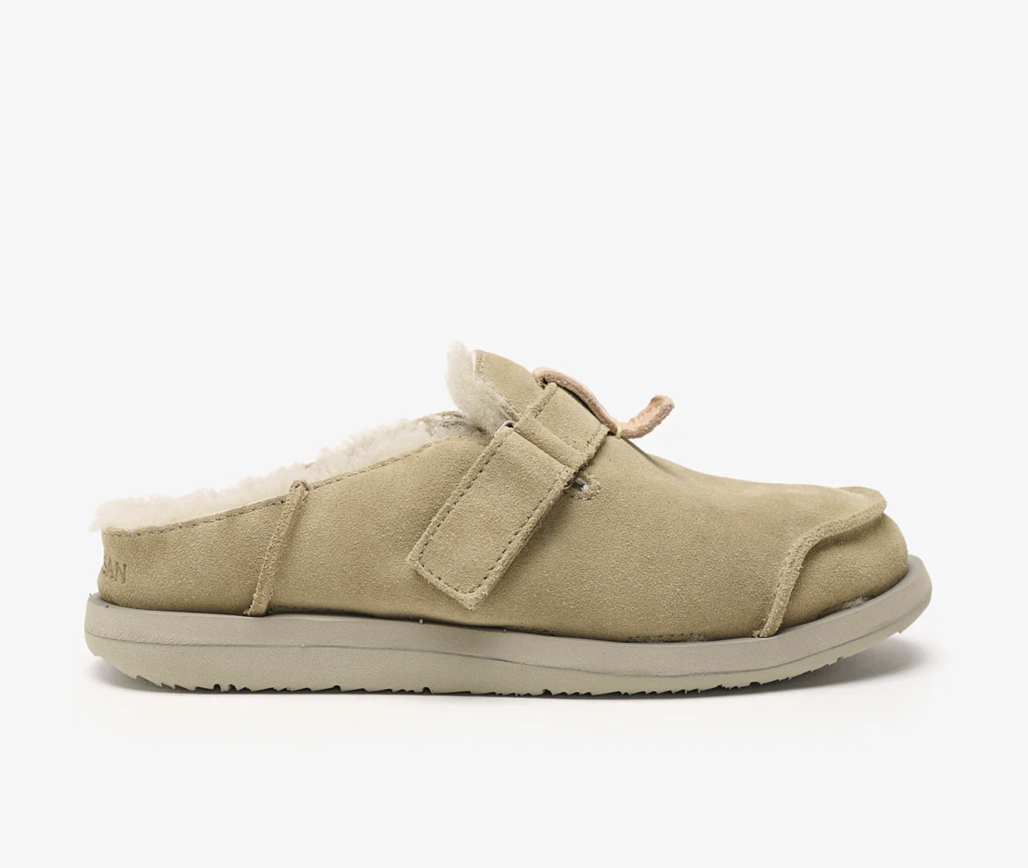 Zapatos Satorisan Uwabaki Clog Strap Suede - Driftwood