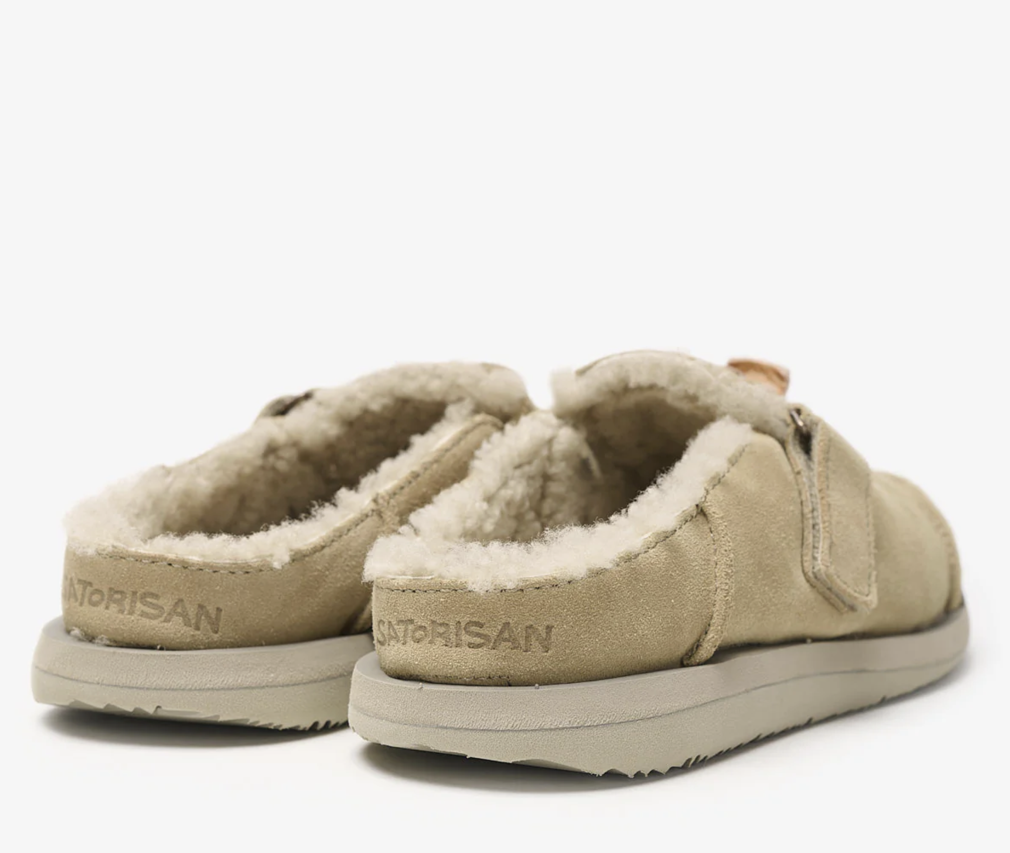 Zapatos Satorisan Uwabaki Clog Strap Suede - Driftwood