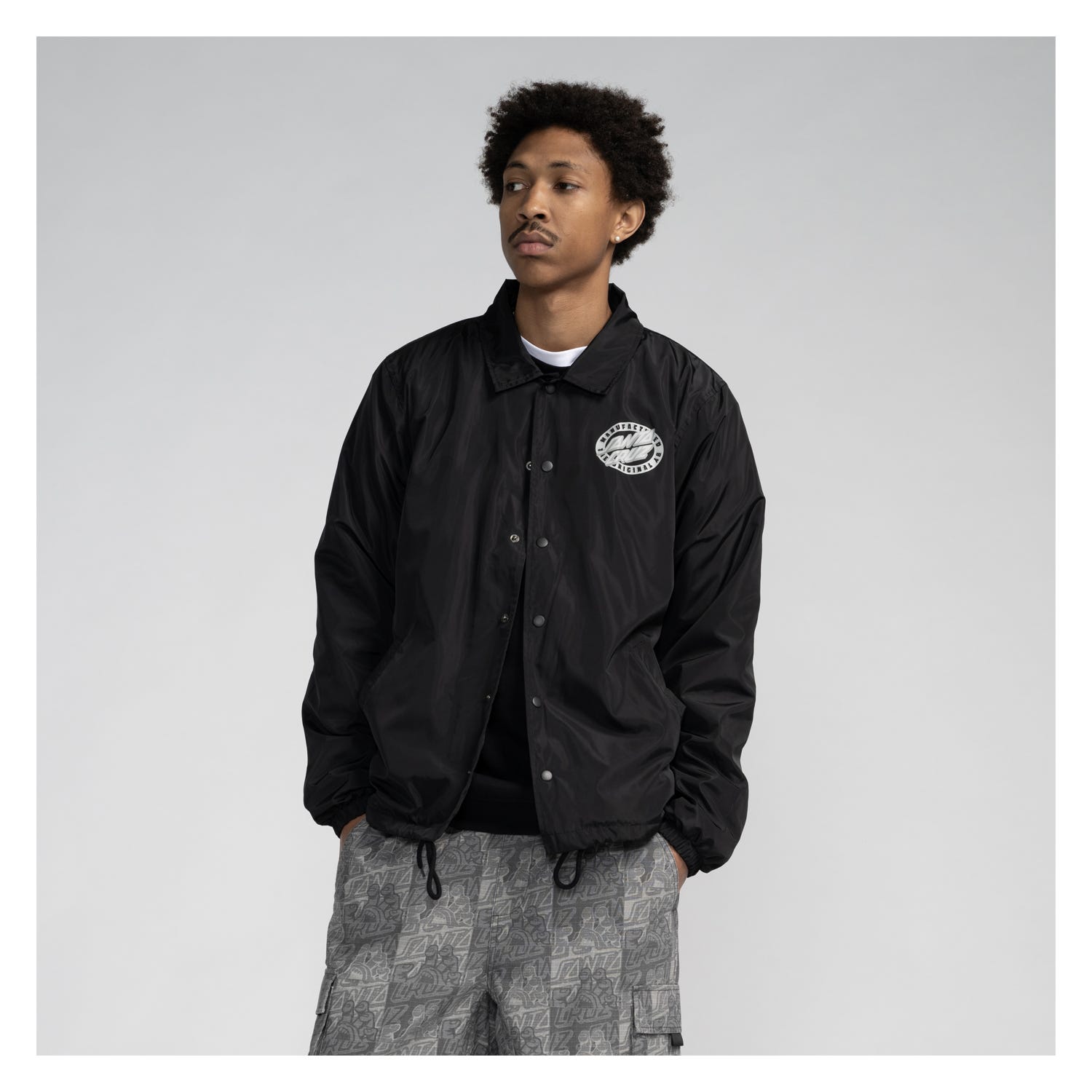 Chaqueta Santa Cruz MFG Oval Dot Chest - Black