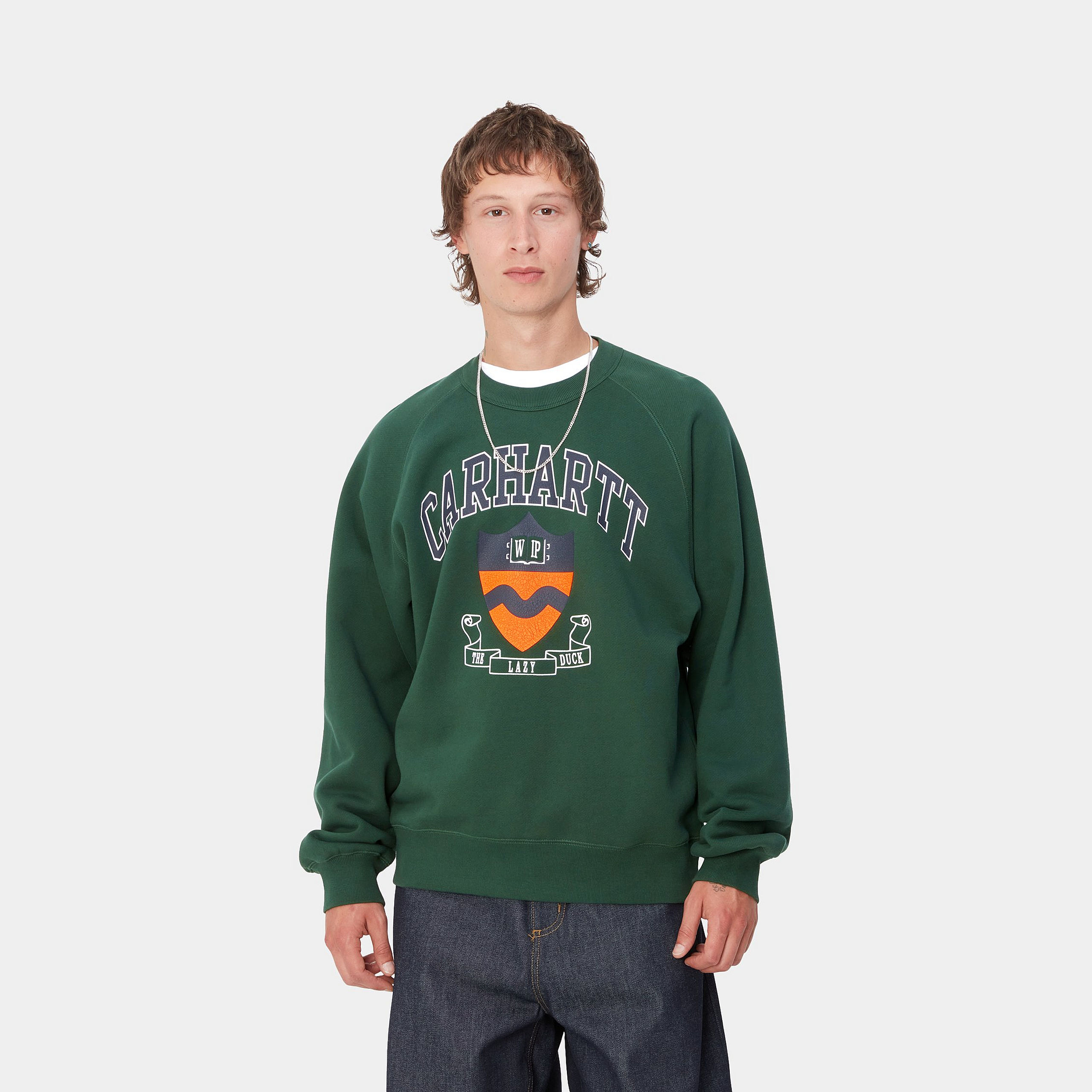 Sudadera Carhartt WIP Lazy Duck Academy - Sycamore Tree