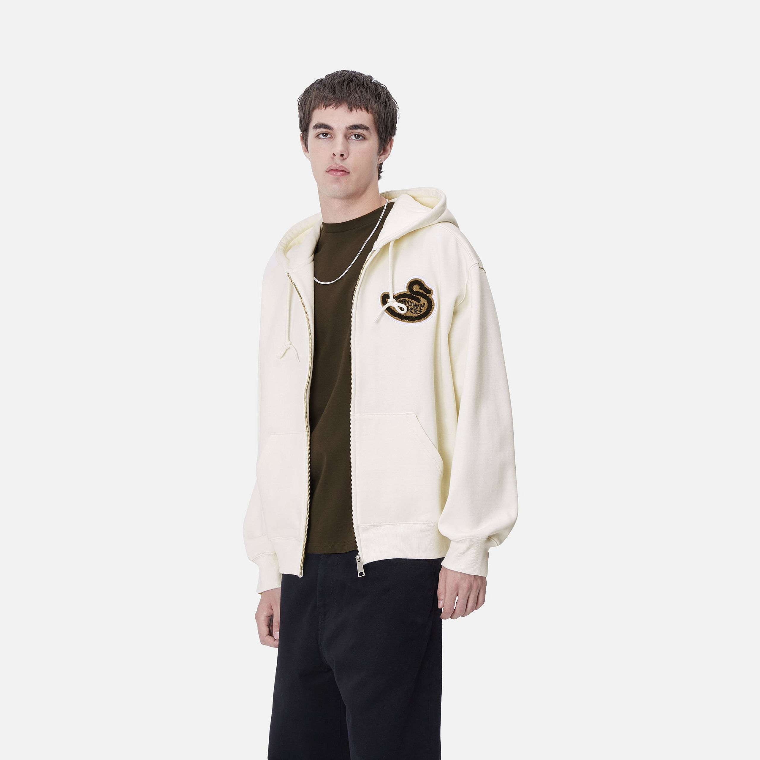 Sudadera Con Cremallera Brown Ducks - Wax