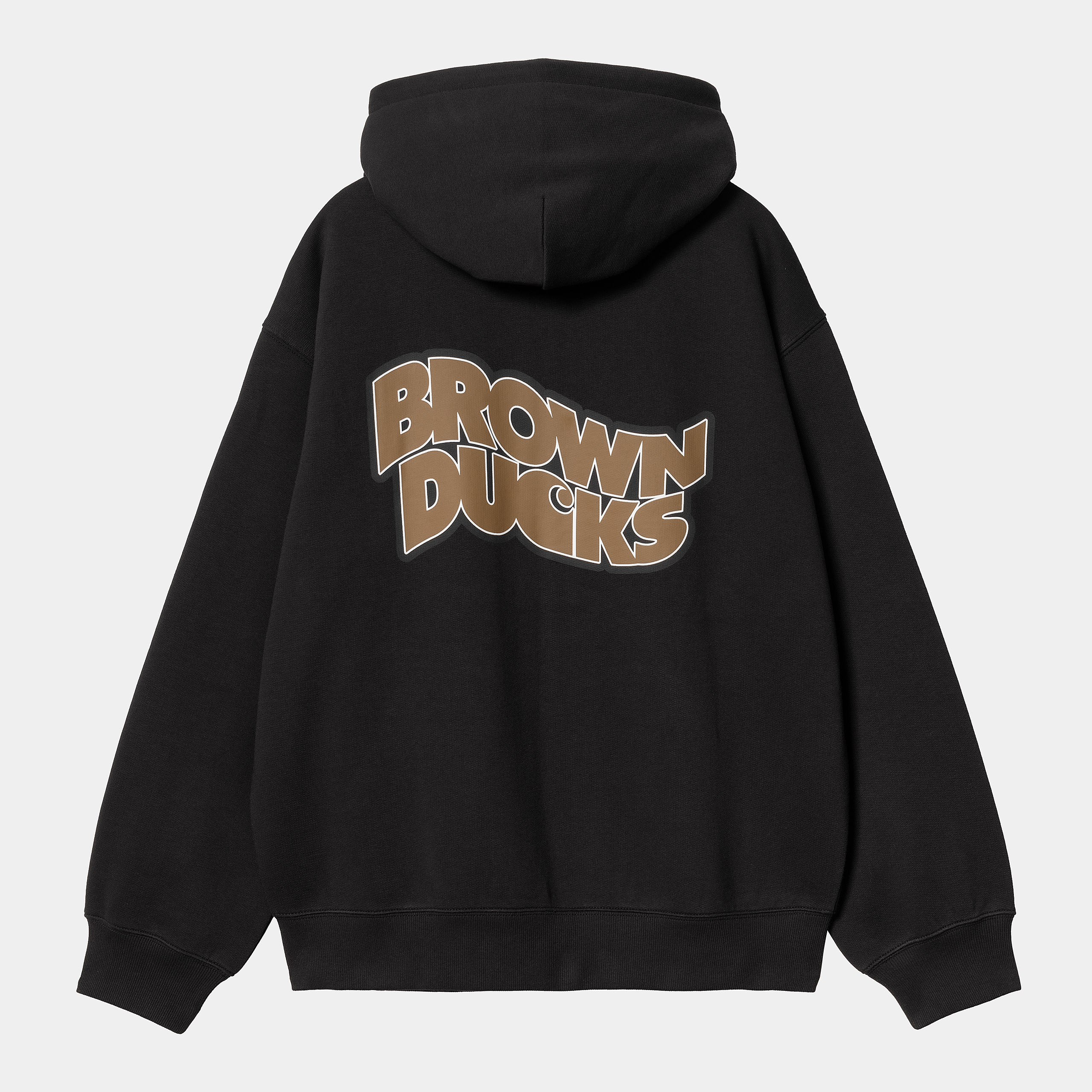 Sudadera Con Cremallera Brown Ducks - Black