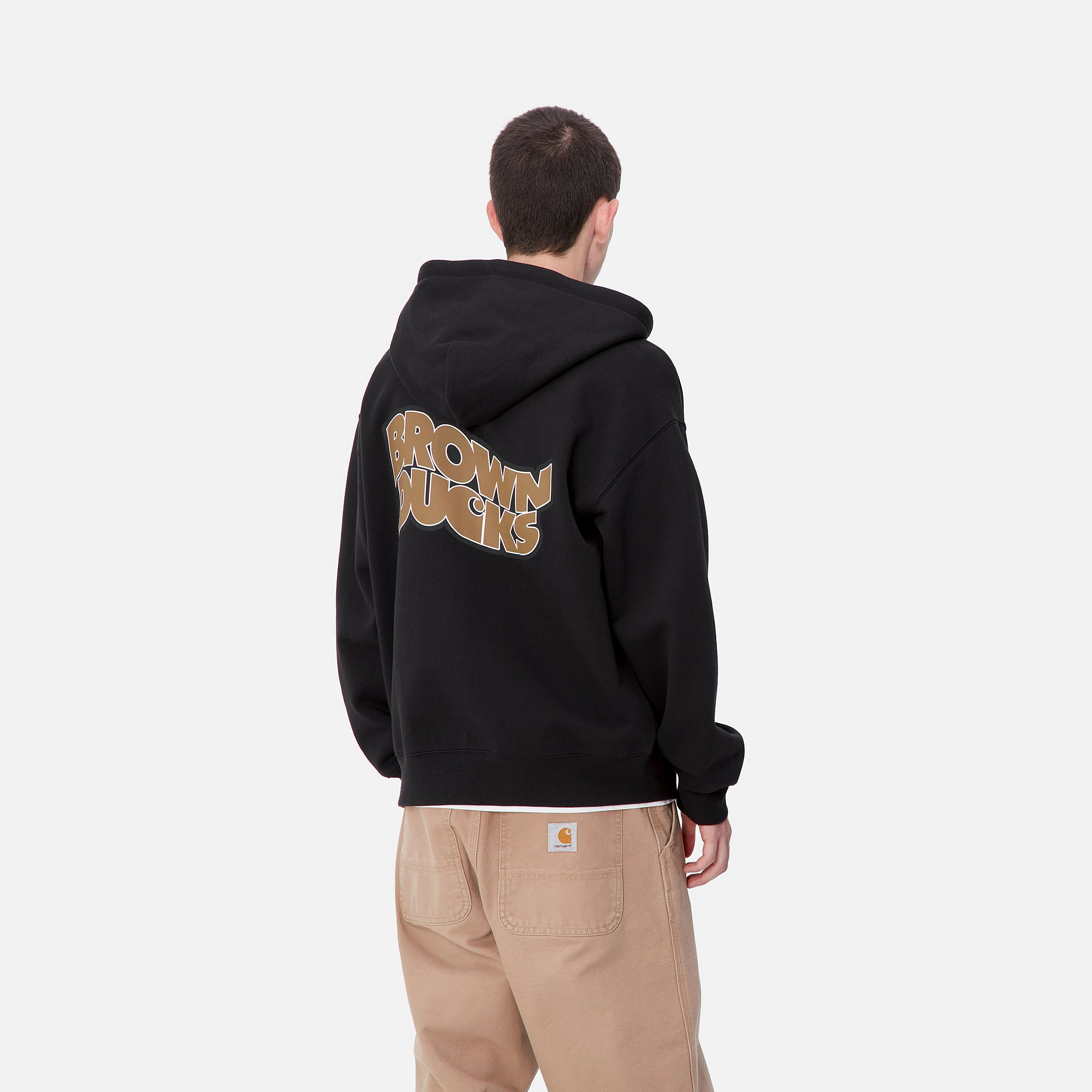 Sudadera Con Cremallera Brown Ducks - Black
