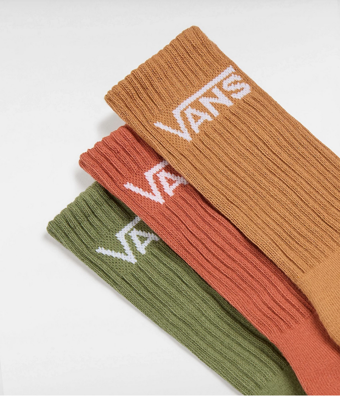 Calcetines Vans Classic Crew - Sugar Brown (3 pares)