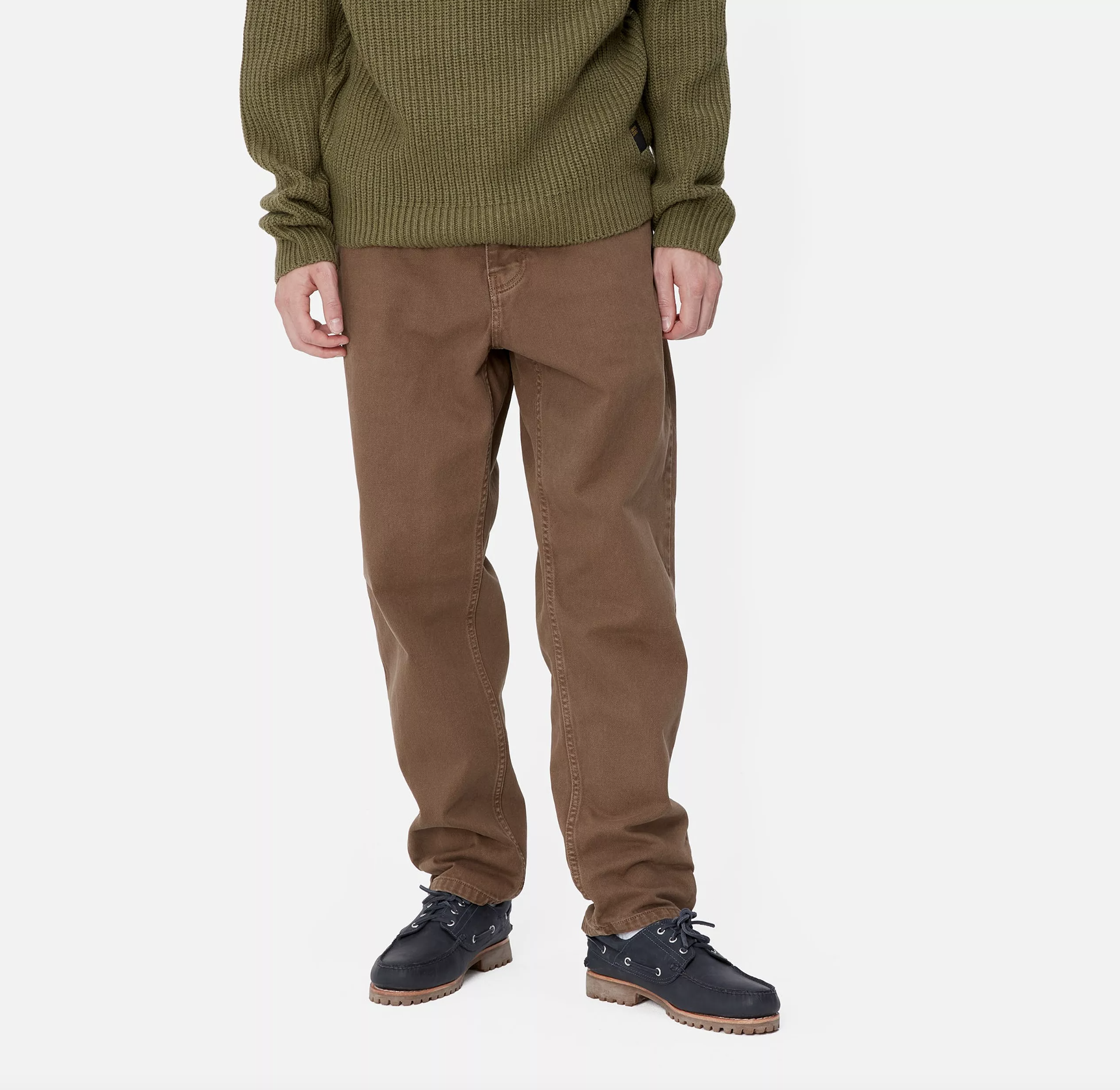 Pantalón Vaquero Carhartt WIP Newel - Chocolate (Stone Dyed)