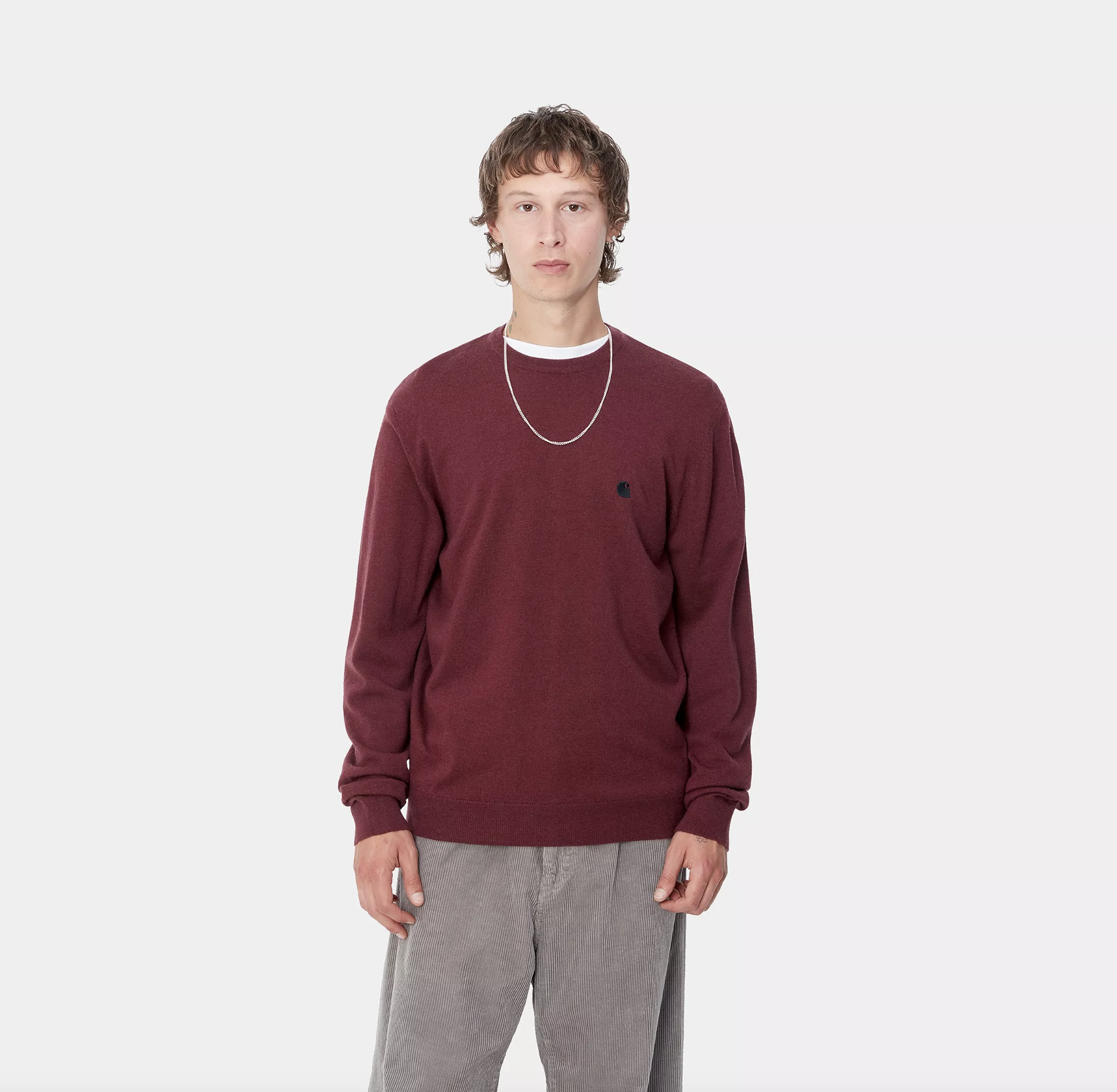 Jersey Carhartt WIP Madison - Malbec/Black