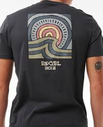 Camiseta Rip Curl Hazey Tee - Washed Black