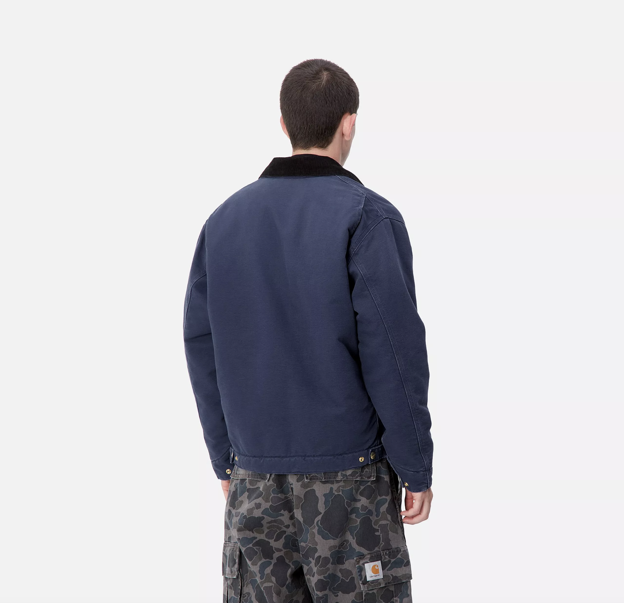 Chaqueta Carhartt WIP OG Detroit - Air Force Blue/Black (Aged Canvas)