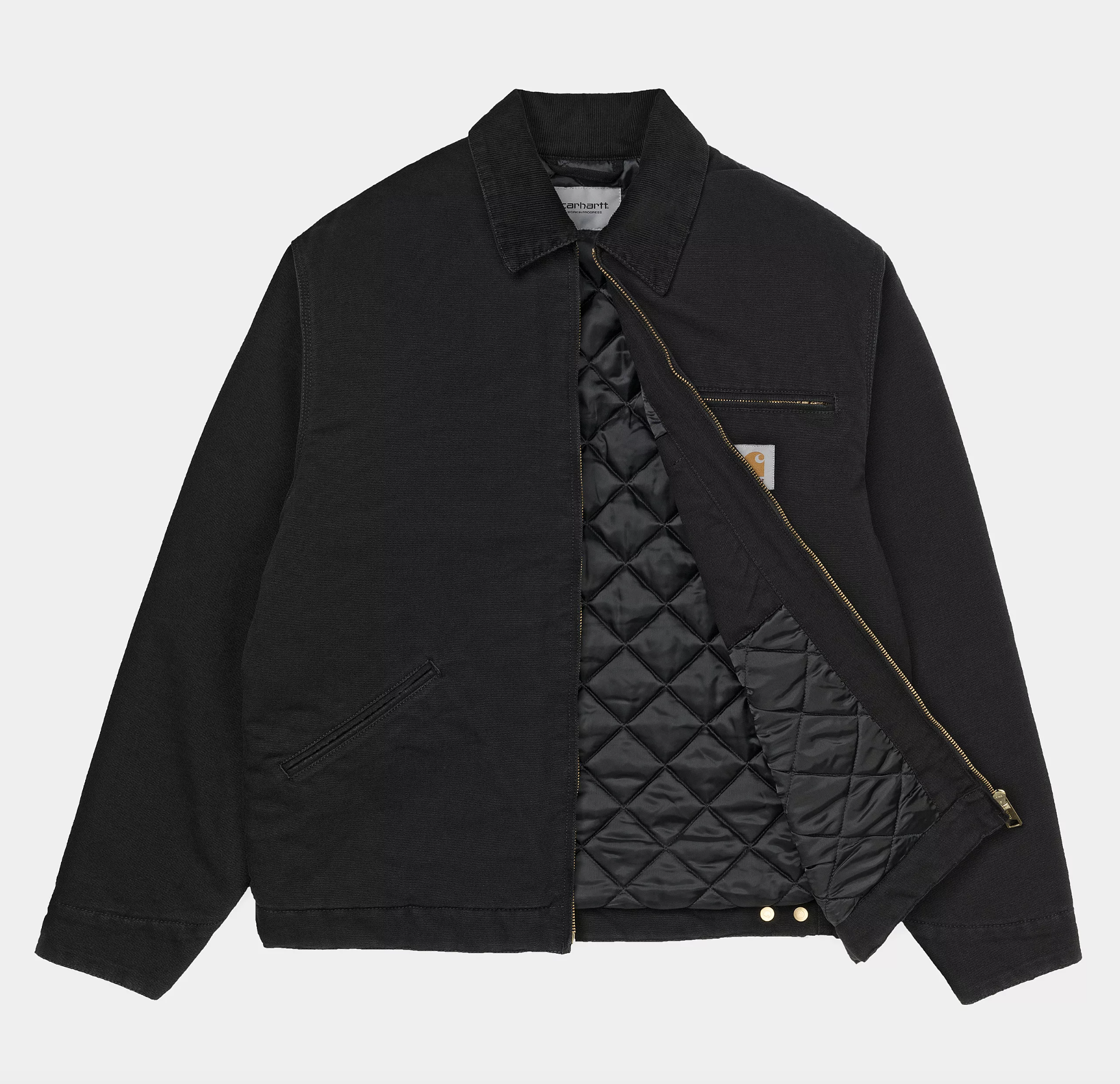 Chaqueta Carhartt WIP OG Detroit  - Black/Black/Aged Canvas