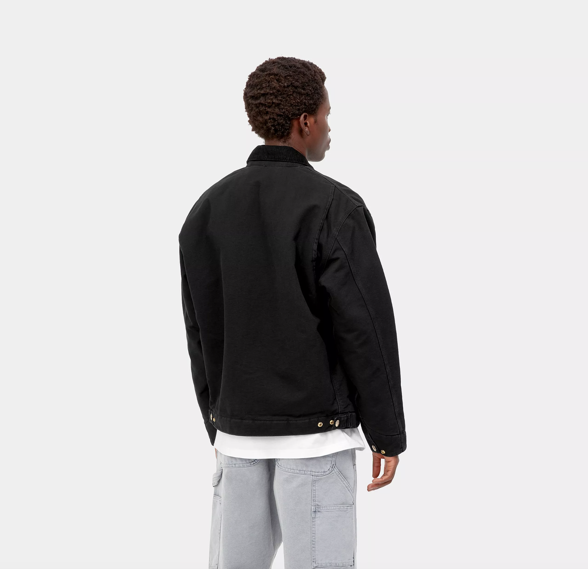 Chaqueta Carhartt WIP OG Detroit  - Black/Black/Aged Canvas
