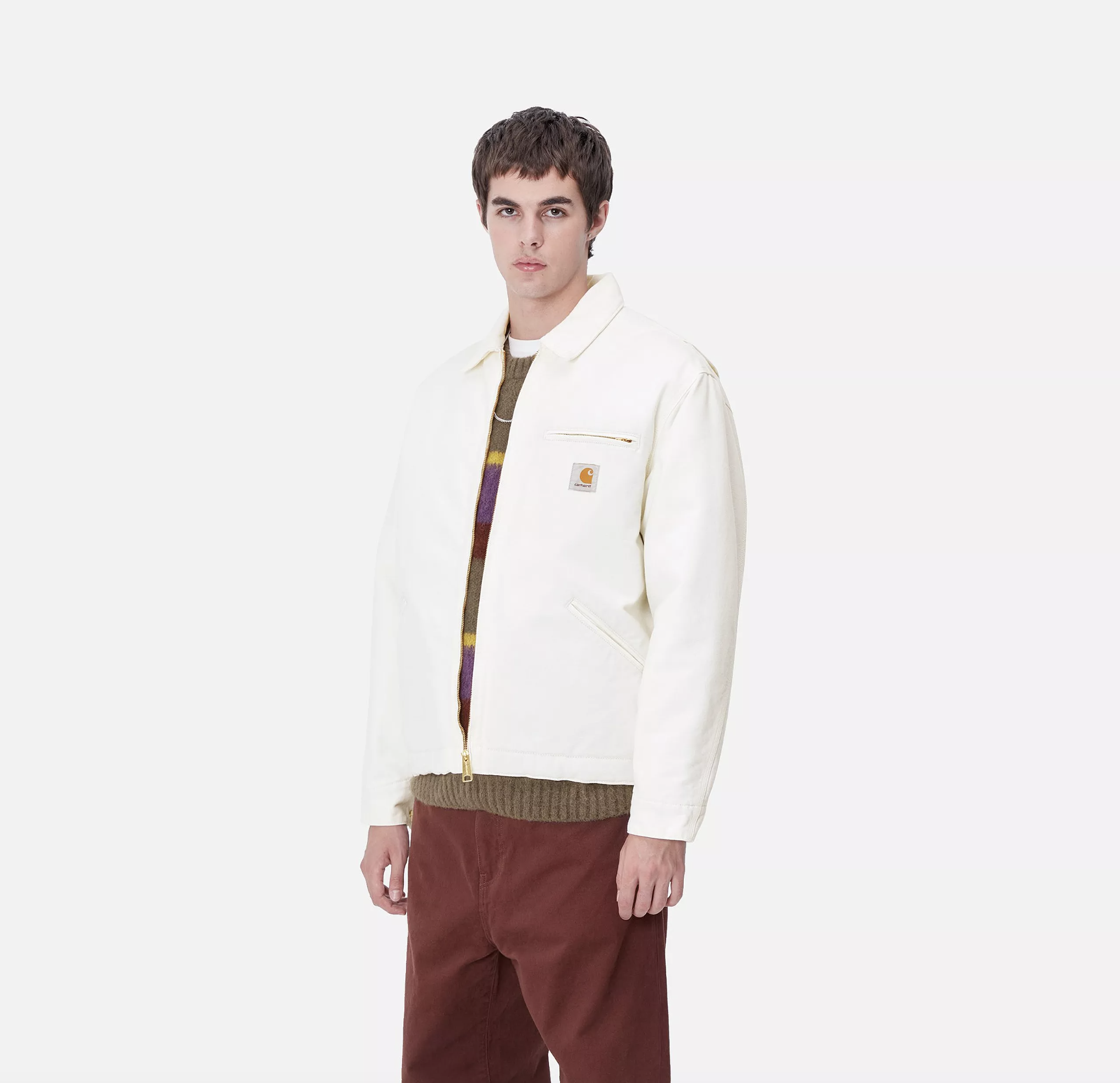 Chaqueta Carhartt WIP OG Detroit - Wax/Wax (Rinsed)
