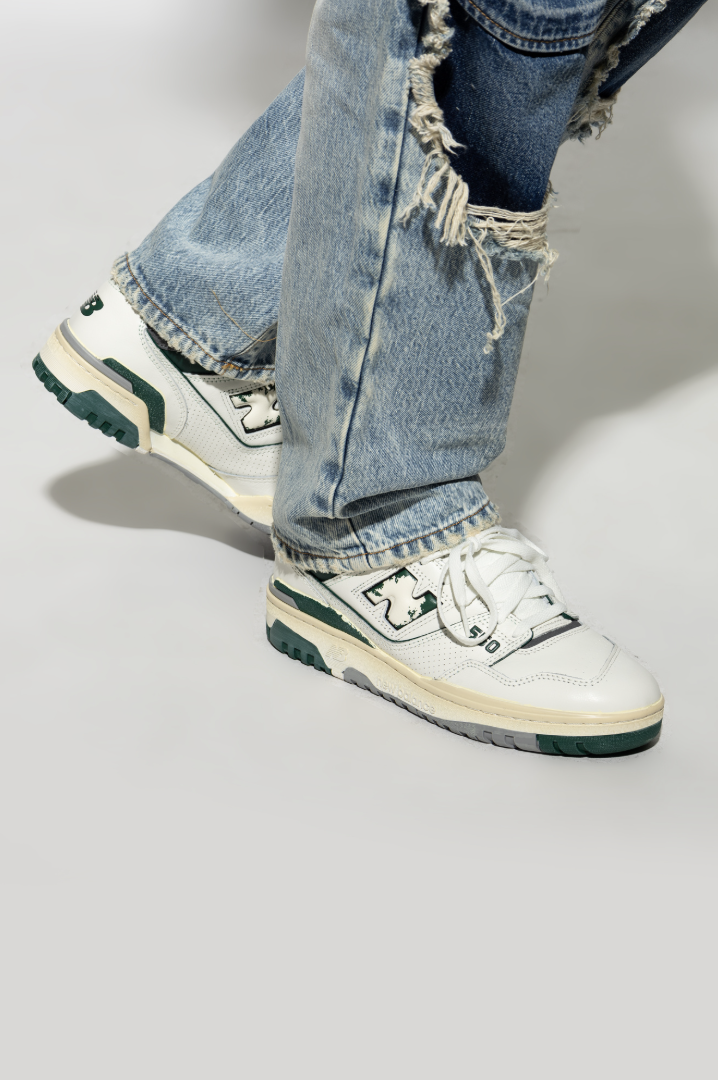 Zapatillas New Balance 550VTG - Sea Salt con Marsh Green y Shadow Grey