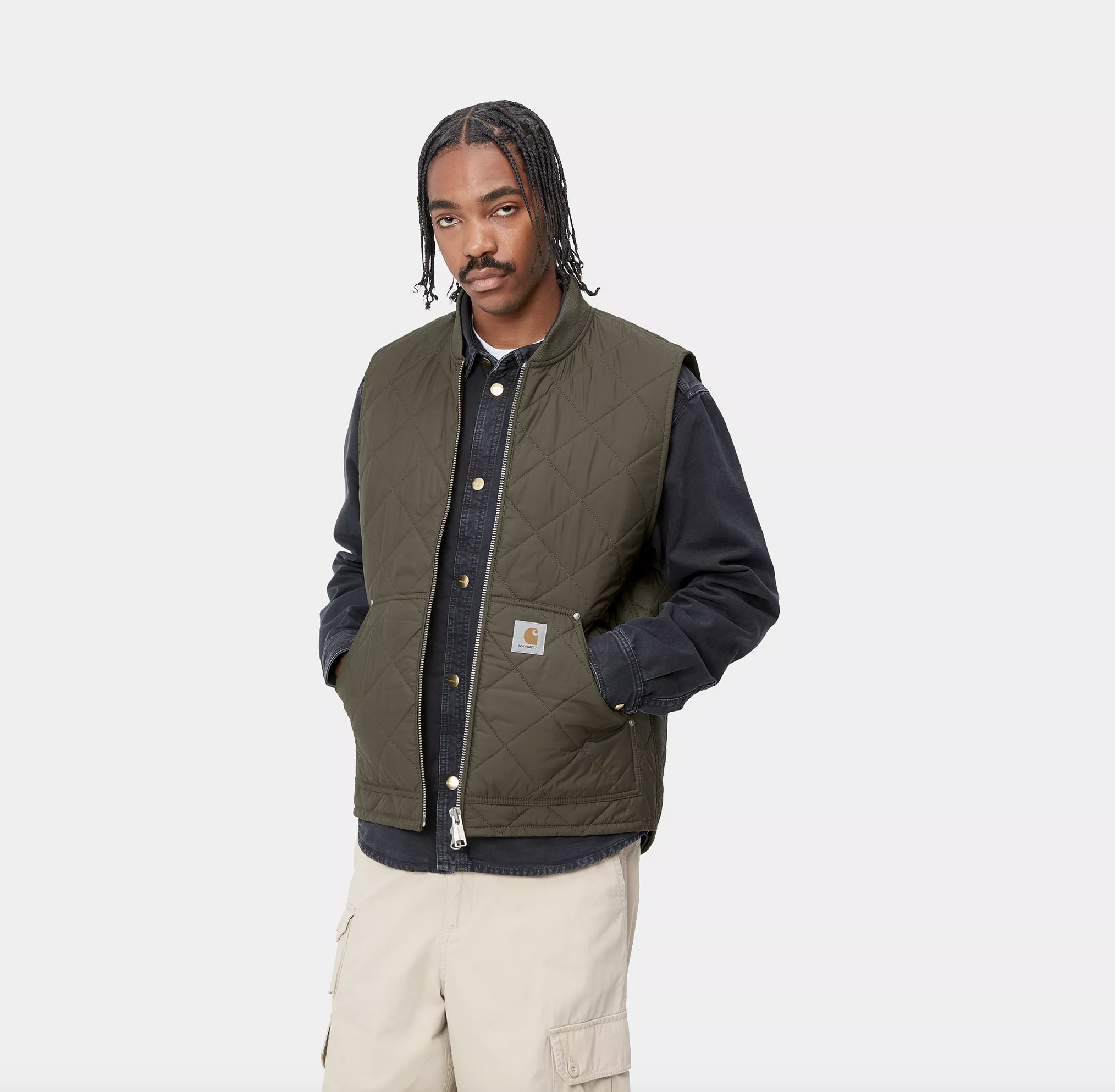 Chaleco Carhartt WIP Myton Vest Liner - Office Green