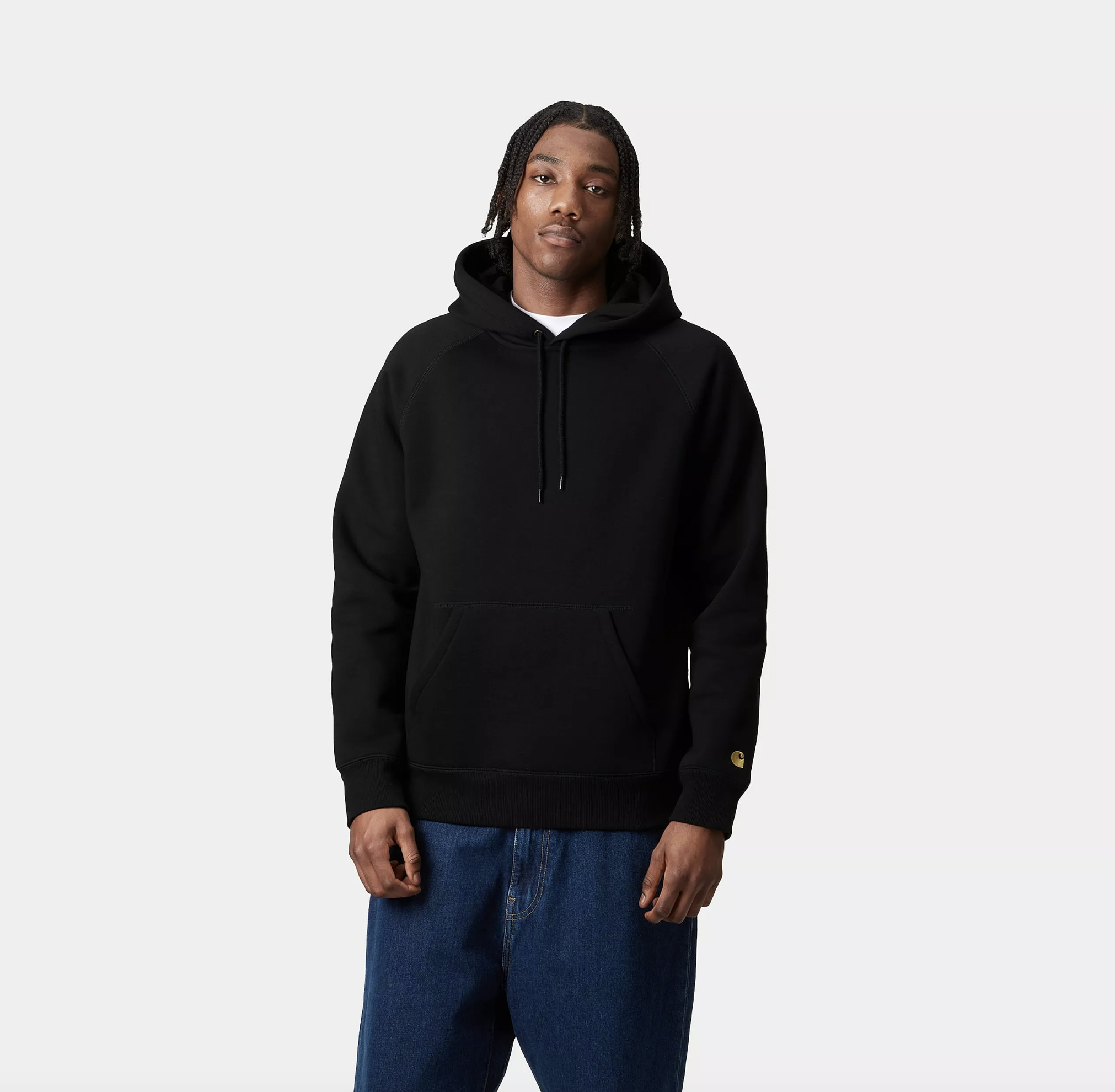 Sudadera con Capucha Carhartt Wip Chase - Black/Gold
