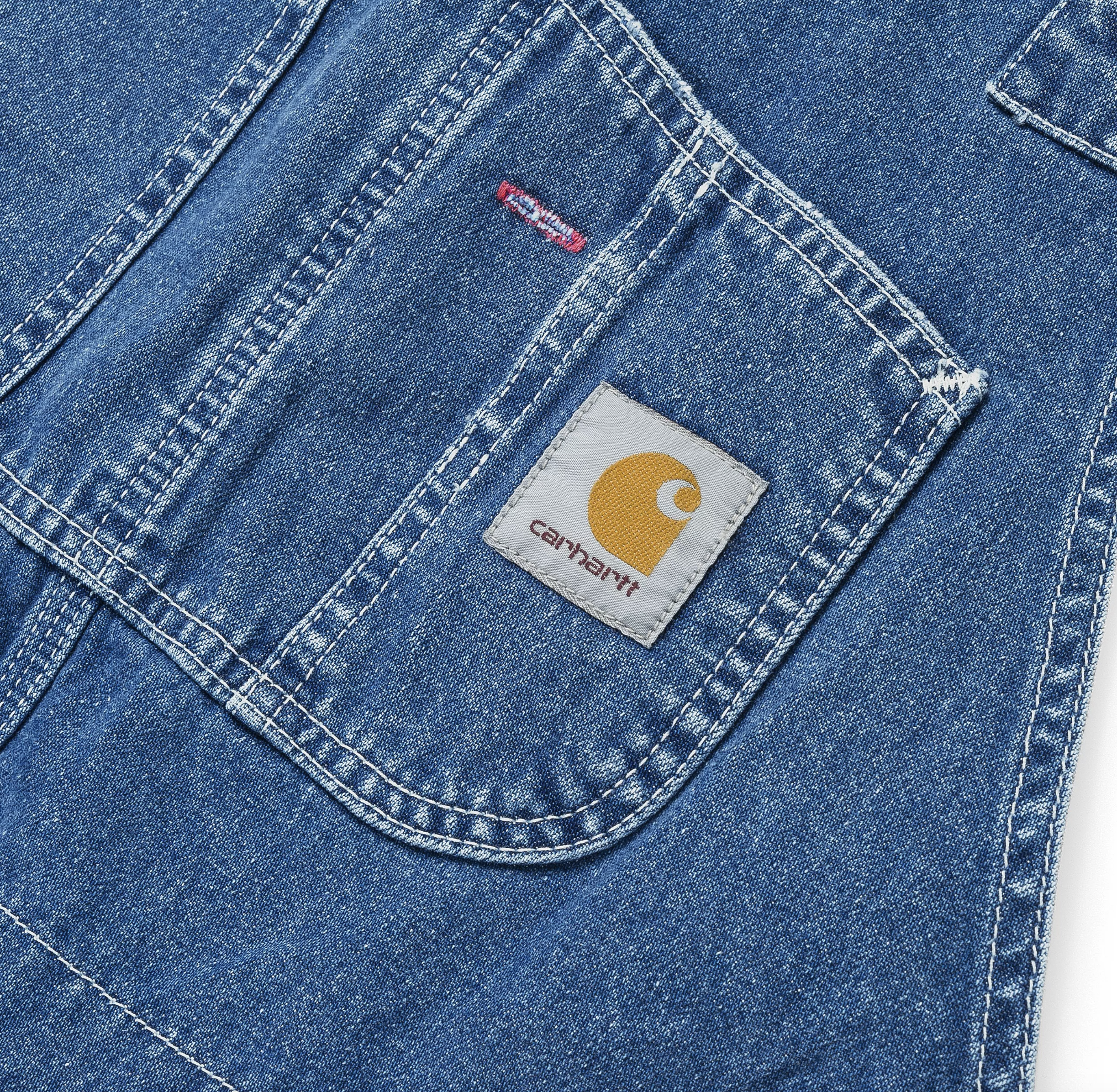 Peto Carhartt WIP Bib Overall - Blue (Stone Washed)
