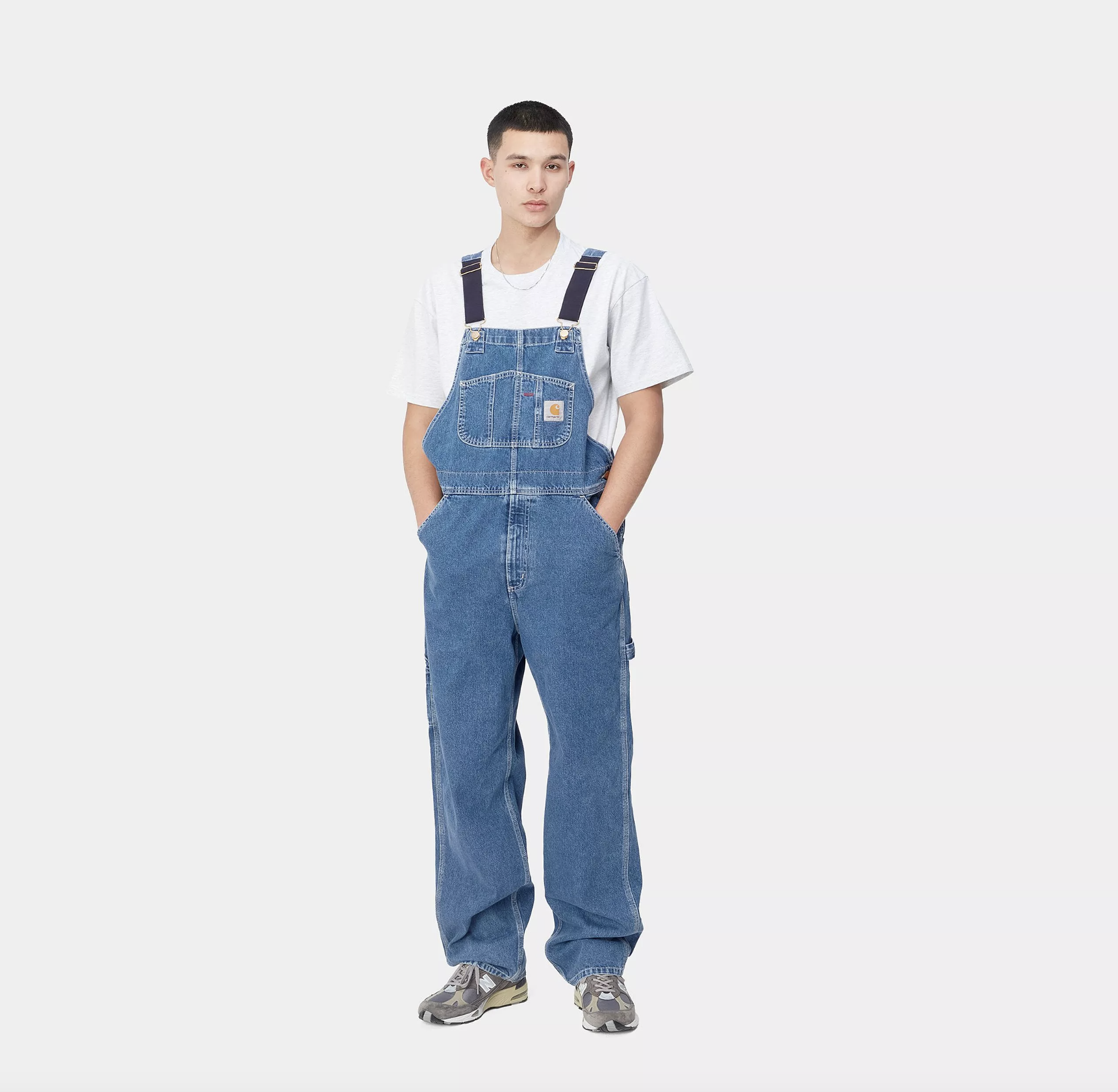 Peto Carhartt WIP Bib Overall - Blue (Stone Washed)