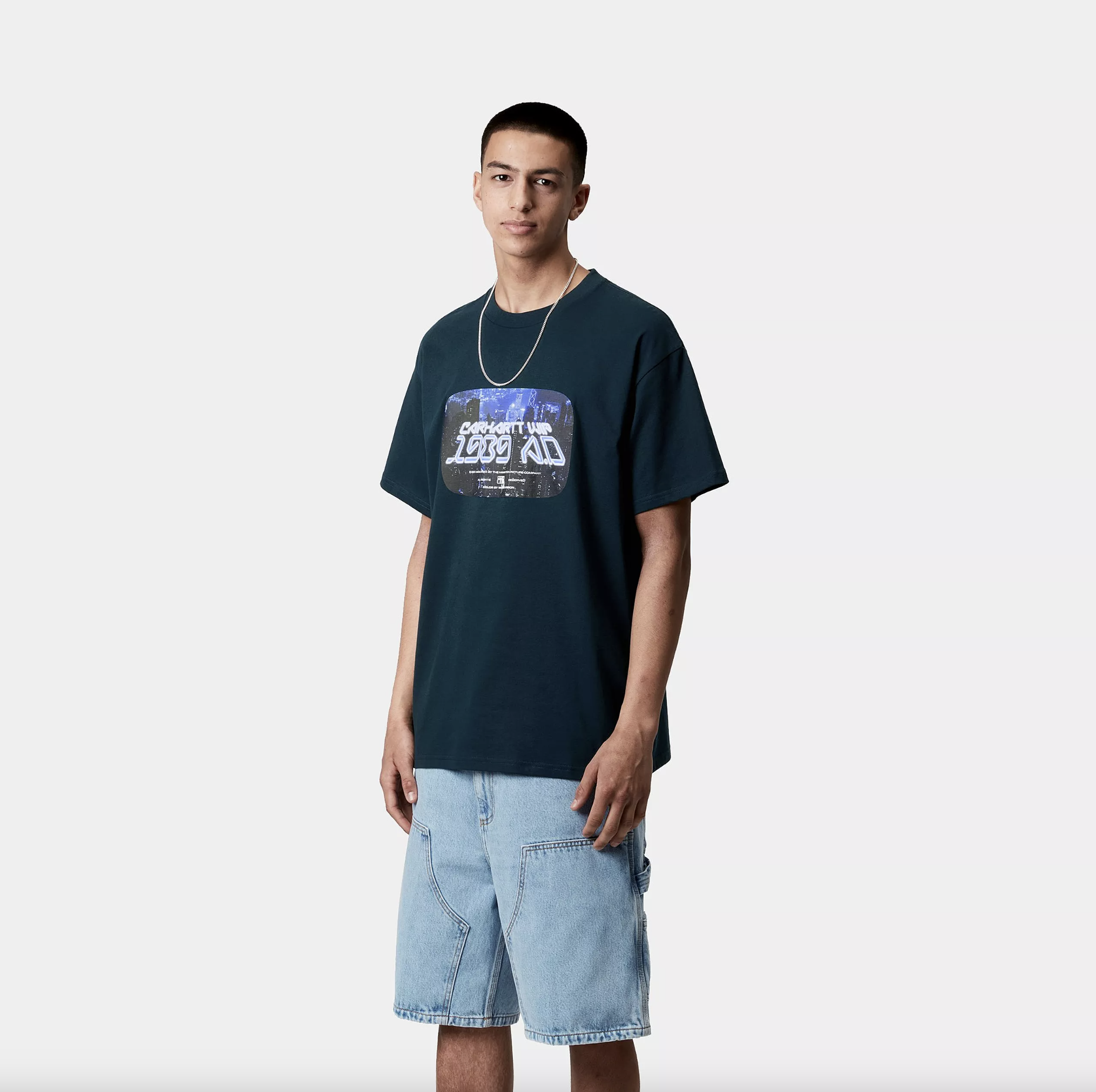 Camiseta Carhartt WIP Greatest Flicks - Deep Lagoon