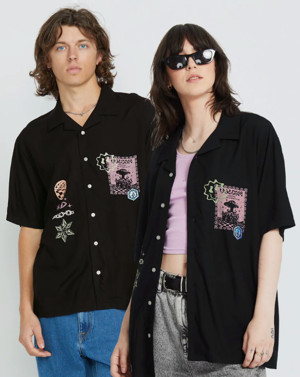 Camisa Volcom Filip Rygalski Woven - Black