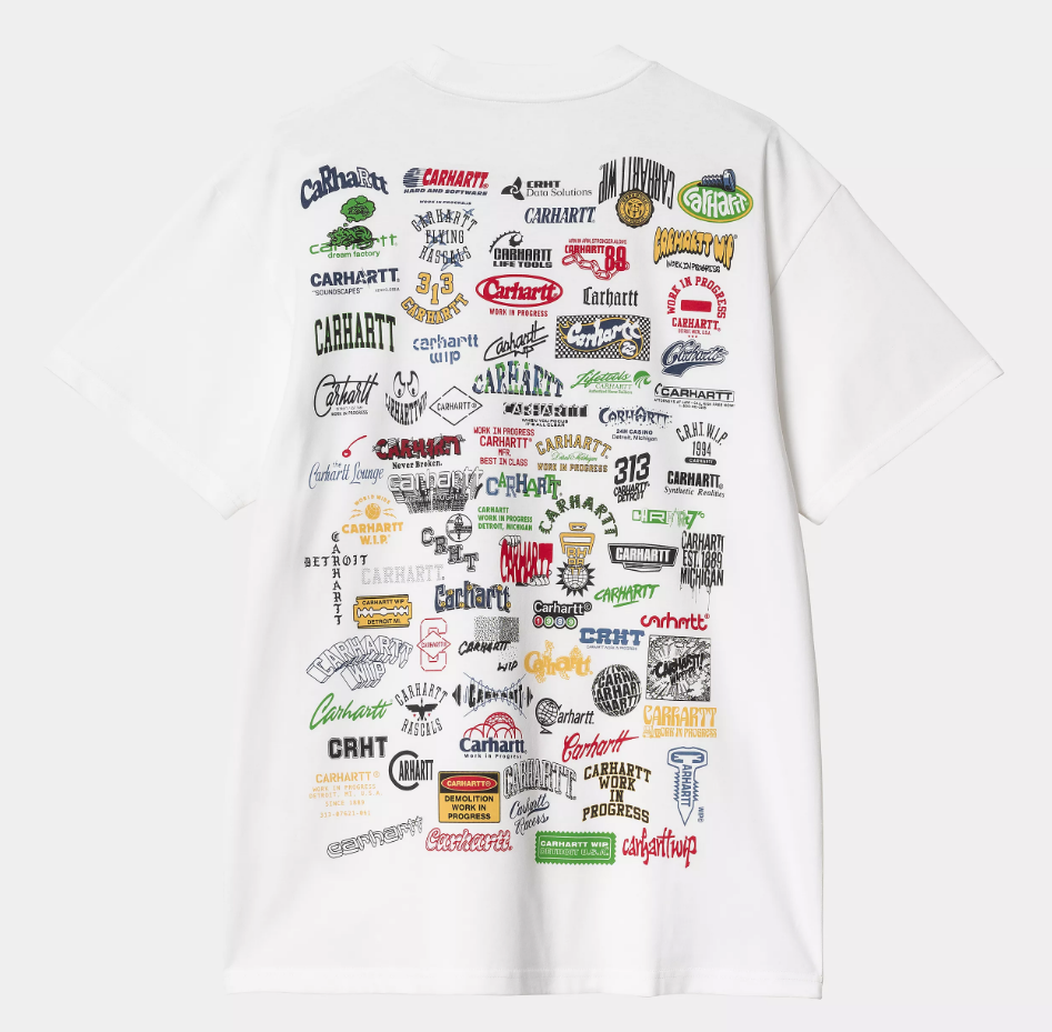 Camiseta Carhartt WIP Logo - White
